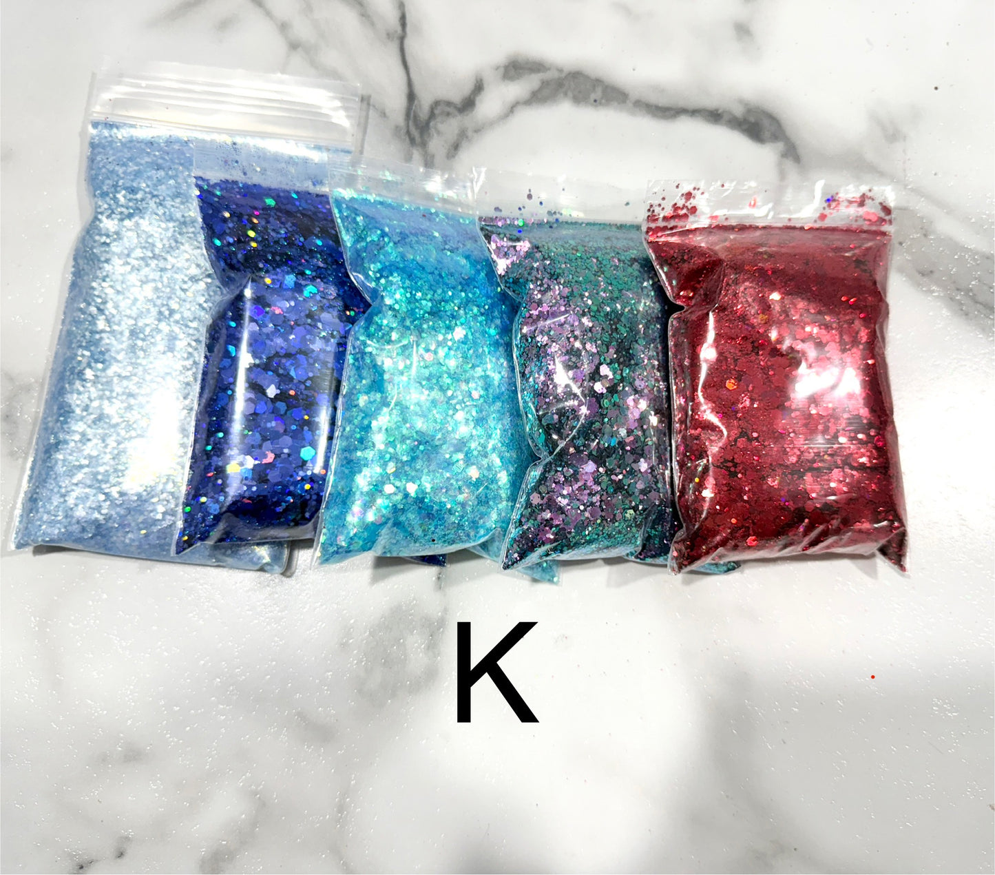 Chunky glitter destash bundle (qty 5), fine glitter bags, fine glitter, chunky glitter, craft glitter