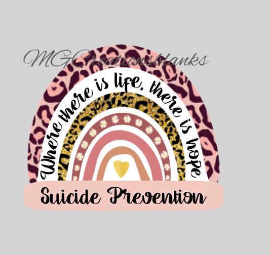 Suicide prevention awareness clear acrylic blanks & vinyl decal, acrylic blank, decal, vinyl decal, cast acrylic, suicide prevention badge reel, acrylic blank