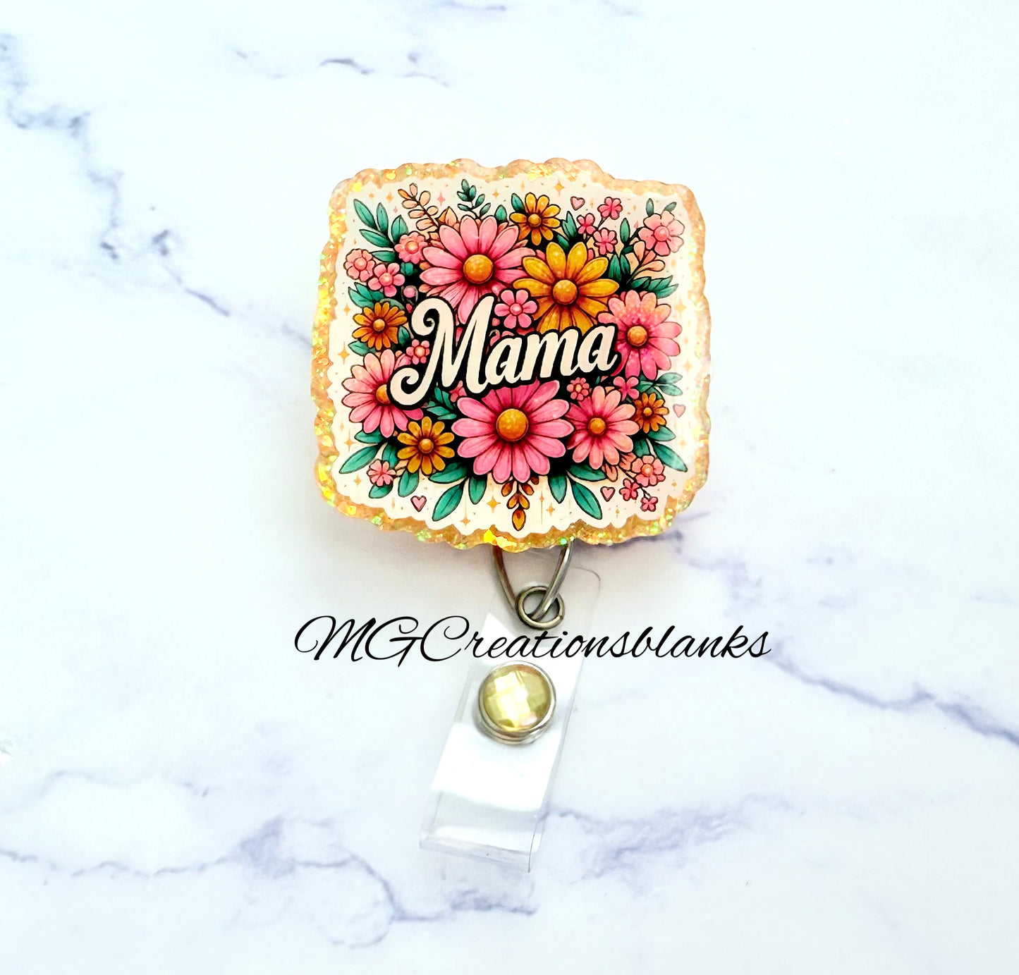 Mama acrylic blanks for badge reels & vinyl decal, acrylic blank, decal, vinyl decal, Blessed mom decal, cast acrylic, badge reel