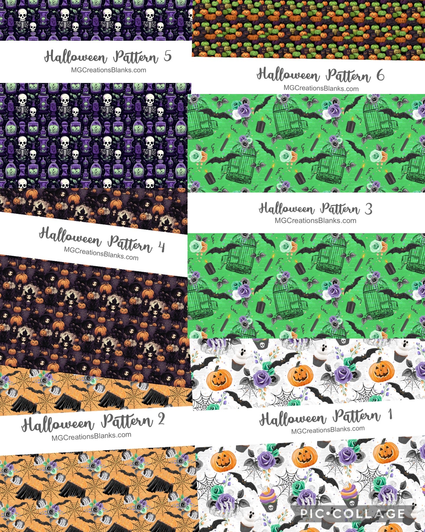 Halloween craft vinyl sheets, vinyl print sheets, pattern vinyl pattern vinyl for badge reel and keychain, craft vinyl for Cricut and Silhouette
