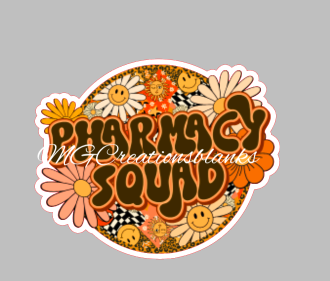Pharmacy acrylic blanks for badge reels & vinyl decal, acrylic blank, decal, vinyl decal, cast acrylic, reel, Pharmacy badge reel, Pharmacy
