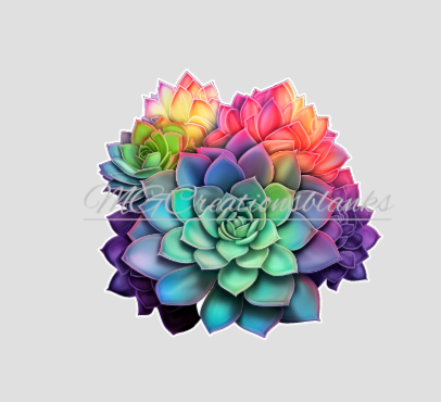 Succulent acrylic blanks for badge reels & vinyl decal, acrylic blank, decal, vinyl decal, cast acrylic, reel, Succulent badge reel