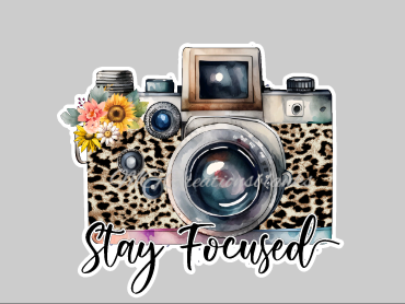 Stay focused acrylic blank for badge reels & vinyl decal, acrylic blank, decal, vinyl decal, cast acrylic, badge reel, stay focused