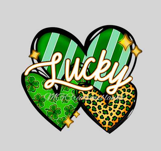 St. Patrick’s hearts acrylic blanks for badge reels with matching vinyl decal, acrylic blank, decal, vinyl decal, St. Patrick acrylic blank
