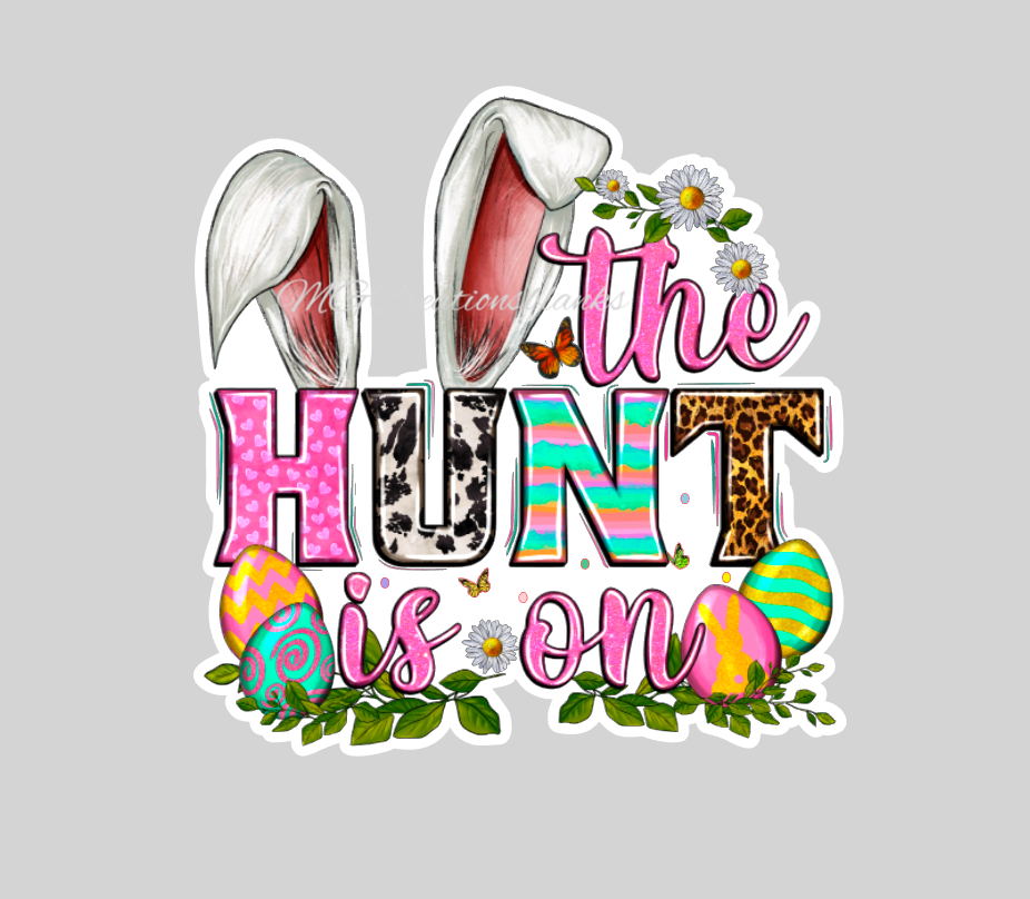 Easter Hunt clear acrylic blanks for badge reels with matching