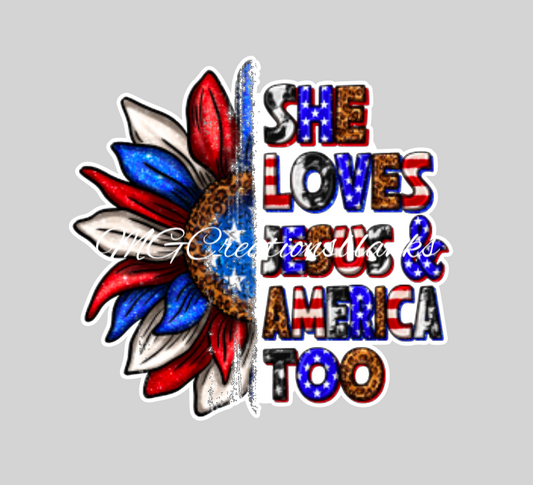 4th of July sunflower clear acrylic blanks for badge reels with matching vinyl decal, acrylic blank, decal, vinyl decal, Independence day acrylic