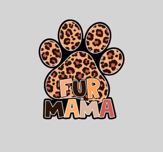 Fur mama acrylic blanks for badge reels & vinyl decal, acrylic blank, decal, vinyl decal, mom decal, cast acrylic, fur mom badge reel