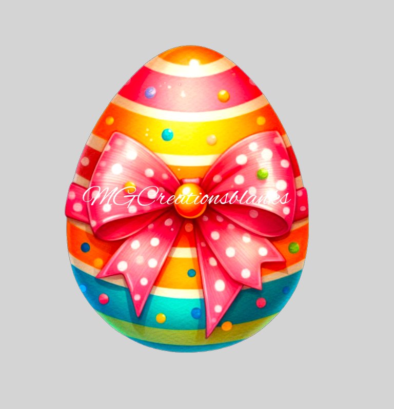 Easter egg clear acrylic blanks for badge reels with matching vinyl decal, acrylic blank, decal, vinyl decal, Easter acrylic blank