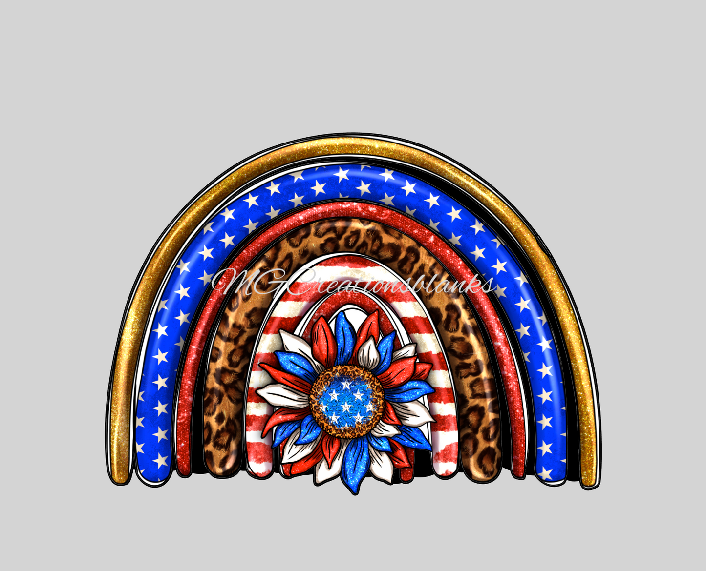 4th of July rainbow clear acrylic blanks for badge reels with matching vinyl decal, acrylic blank, decal, vinyl decal, Independence day acrylic