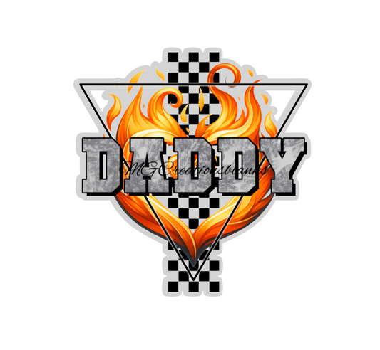 Daddy acrylic blanks for badge reels & vinyl decal, father acrylic blank, decal, vinyl decal, dad decal, daddy cast acrylic, badge reel