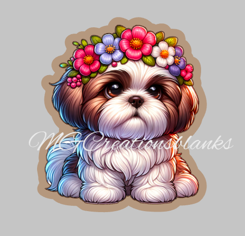 Dog clear acrylic blanks for badge reels with matching vinyl decal, acrylic blank, decal, vinyl decal, Dog decal, Dog acrylic blank, Dog