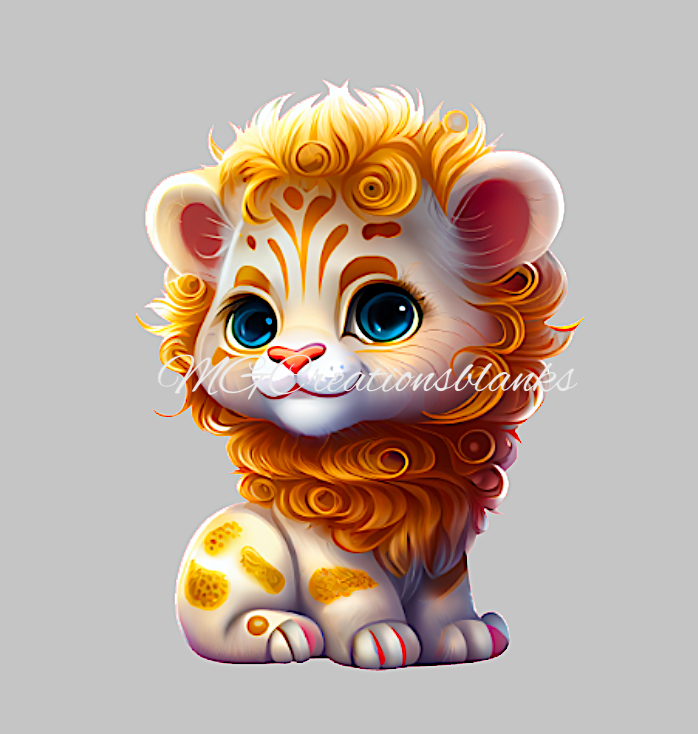 Lion clear acrylic blanks for badge reels with matching vinyl decal, acrylic blank, decal, vinyl decal, Giraffe decal, acrylic