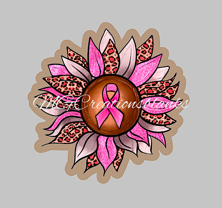 Breast cancer awareness clear acrylic blanks & vinyl decal, acrylic blank, decal, vinyl decal, cast acrylic, cancer awareness badge reel, acrylic blank