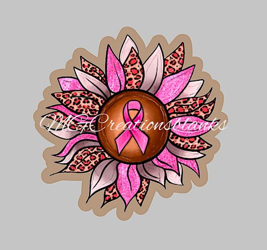 Breast cancer awareness clear acrylic blanks & vinyl decal, acrylic blank, decal, vinyl decal, cast acrylic, cancer awareness badge reel, acrylic blank