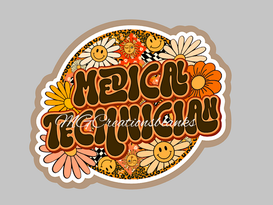 Medical tech acrylic blanks for badge reels & vinyl decal, acrylic blank, decal, vinyl decal, cast acrylic, reel, Medical tech badge reel, Medical tech