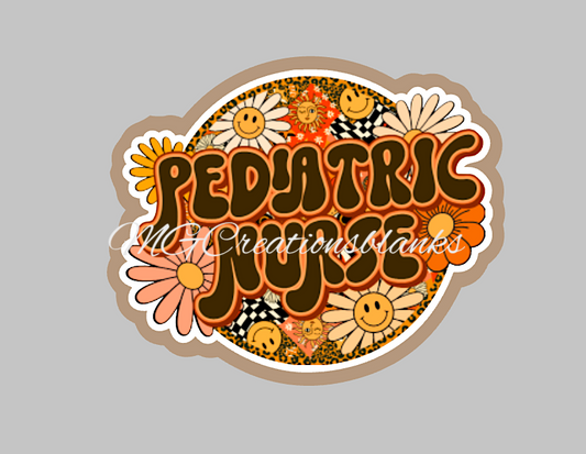 Pediatric Nurse acrylic blanks for badge reels & vinyl decal, acrylic blank, decal, vinyl decal, cast acrylic, Pediatric, Nurse badge reel