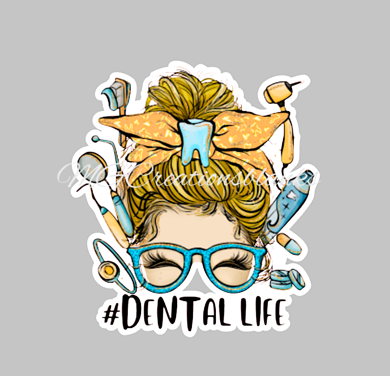 Dental Life acrylic blanks for badge reels & vinyl decal, acrylic blank, decal, vinyl decal, cast acrylic, reel, Nurse badge reel, X-rays reel