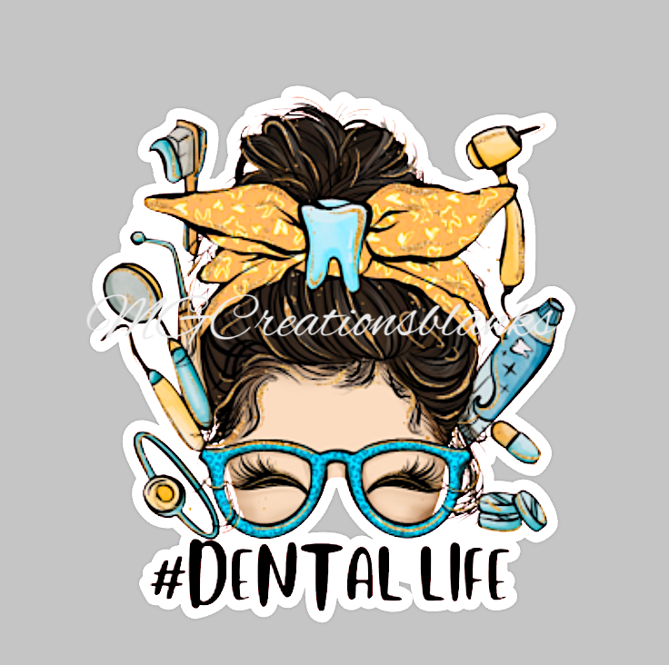 Dental Life acrylic blanks for badge reels & vinyl decal, acrylic blank, decal, vinyl decal, cast acrylic, reel, Nurse badge reel, X-rays reel