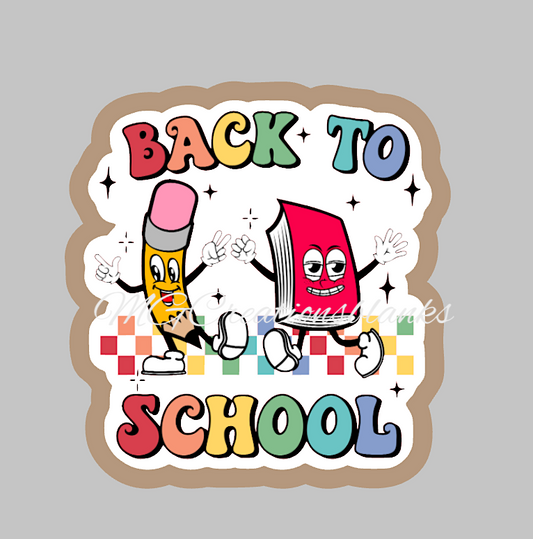 Teacher Back to School clear acrylic blanks for badge reels & vinyl decal, acrylic blank, decal, vinyl decal, cast acrylic, back to school badge reel