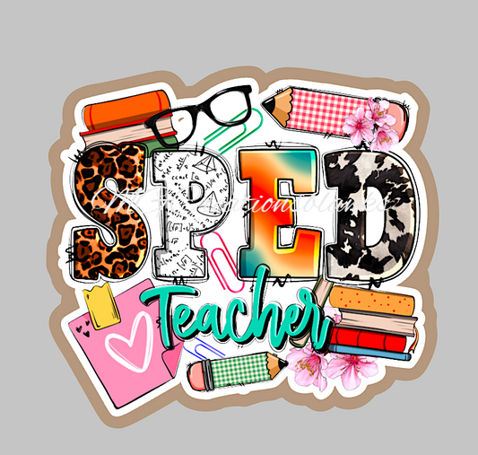 Sped teacher clear acrylic blanks for badge reels & vinyl decal, acrylic blank, split decal, vinyl decal, cast acrylic, badge reel