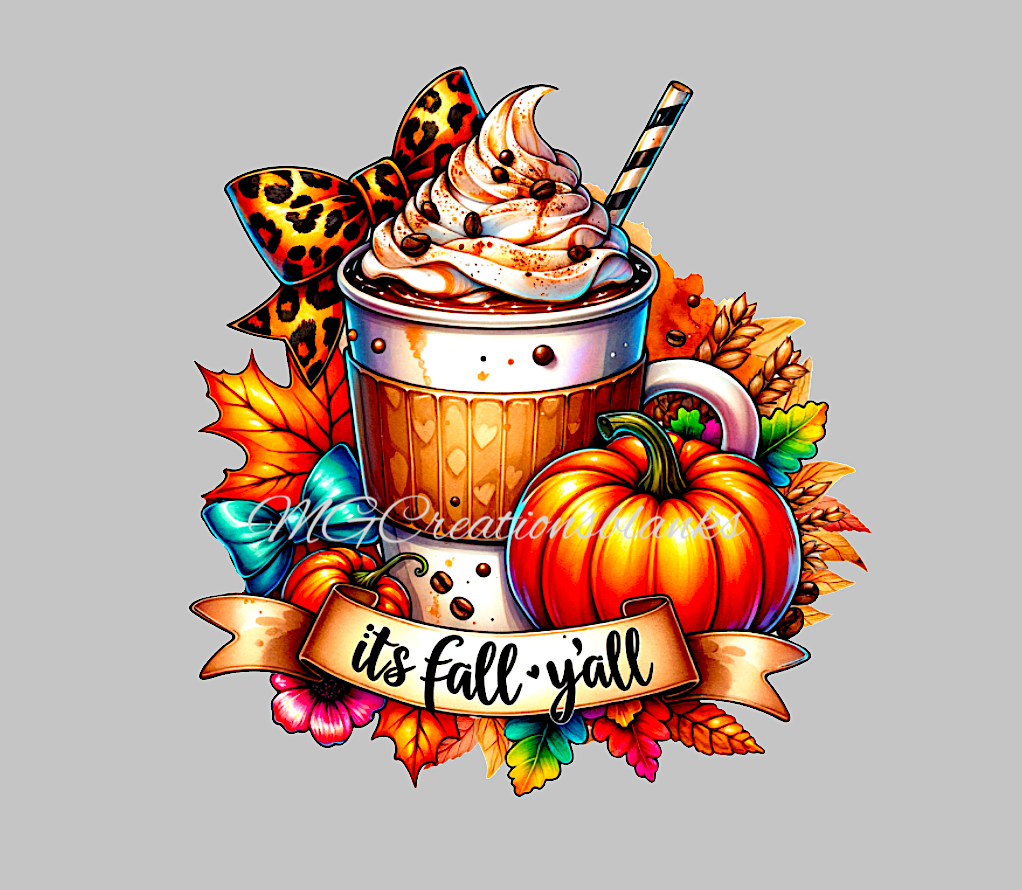 Fall coffee clear acrylic blanks for badge reels with matching vinyl decal, acrylic blank, decal, vinyl decal, Fall coffee acrylic blank