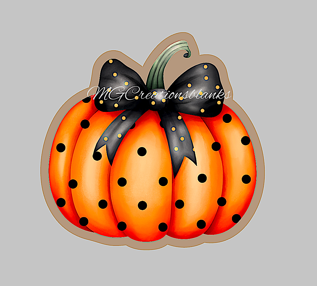 Pumpkin clear acrylic blanks for badge reels with matching vinyl decal, acrylic blank, decal, vinyl decal, Pumpkin, Fall acrylic blank