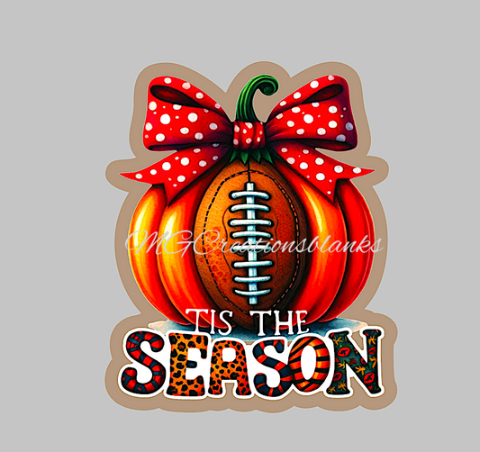 Fall football season clear acrylic blanks for badge reels with matching vinyl decal, acrylic blank, decal, vinyl decal, Fall acrylic blank