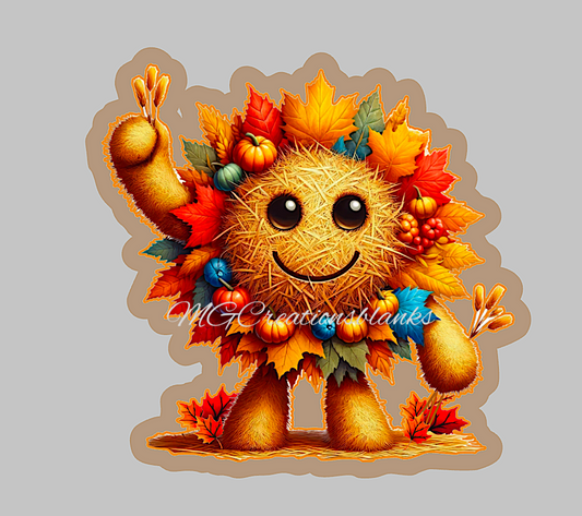 Scarecrow clear acrylic blanks for badge reels with matching vinyl decal, acrylic blank, decal, vinyl decal, Scarecrow clear acrylic blanks