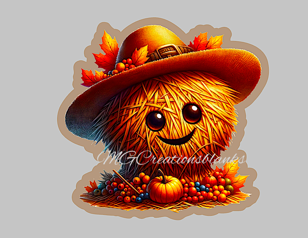 Scarecrow clear acrylic blanks for badge reels with matching vinyl decal, acrylic blank, decal, vinyl decal, Scarecrow clear acrylic blanks
