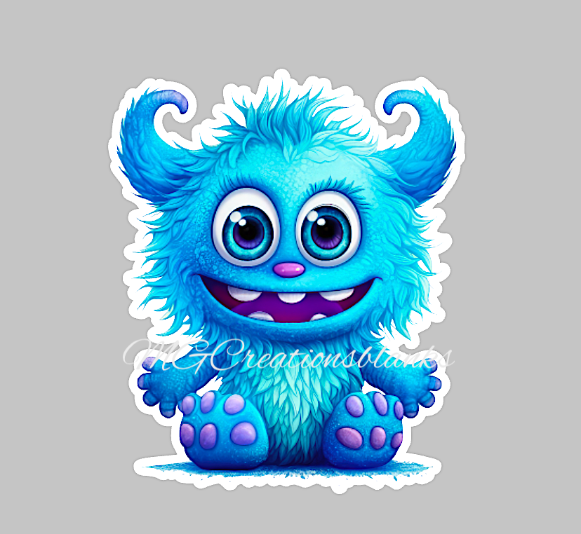 Halloween monster clear acrylic blanks for badge reels with matching vinyl decal, acrylic blank, decal, vinyl decal, Halloween monster acrylic blank, Halloween monster