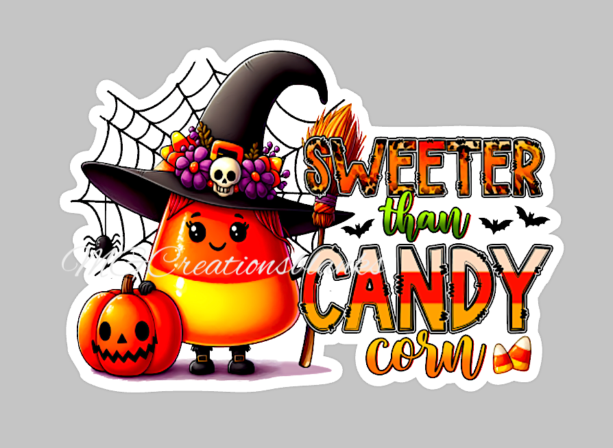 Halloween candy corn, Candy corn clear acrylic blanks for badge reels with matching vinyl decal, acrylic blank, decal, vinyl decal, Halloween candy acrylic blank, Halloween candy