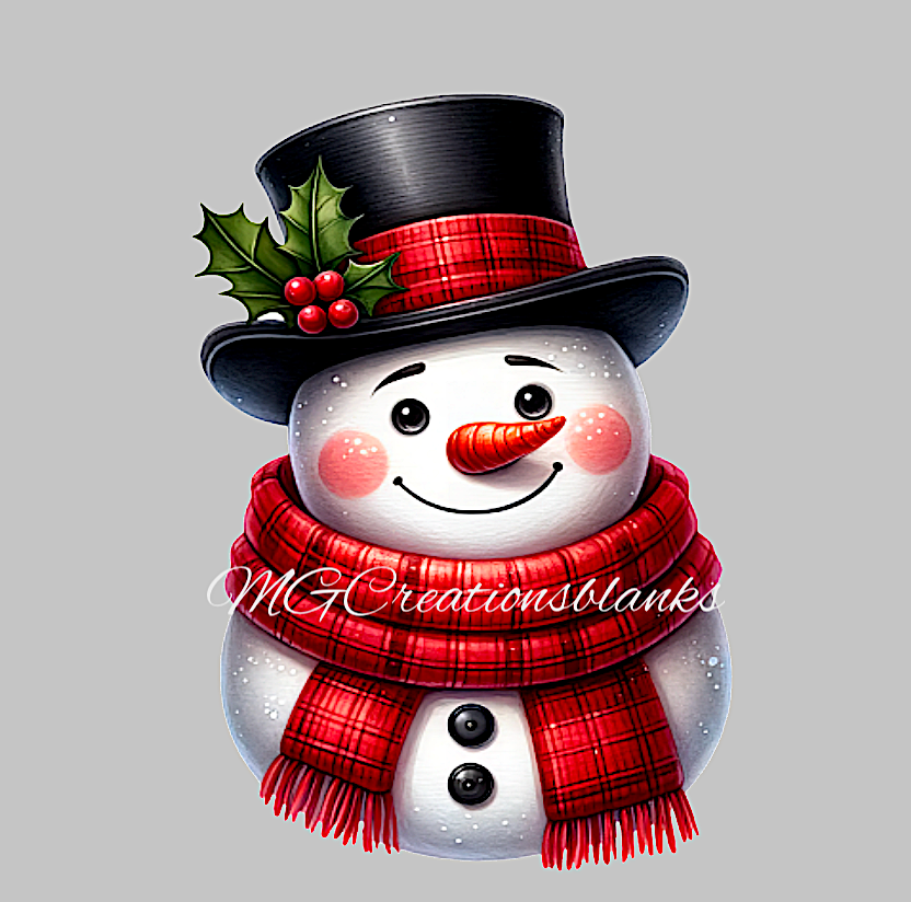 Snowman clear acrylic blank for badge reel with matching vinyl decal, acrylic blank, Snowman decal, vinyl decal, acrylic, Snowman