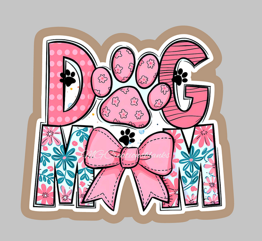 Dog mom acrylic blanks for badge reels & vinyl decal, dog mom acrylic blank, mom vinyl decal, mom cast acrylic, dog mom badge reel