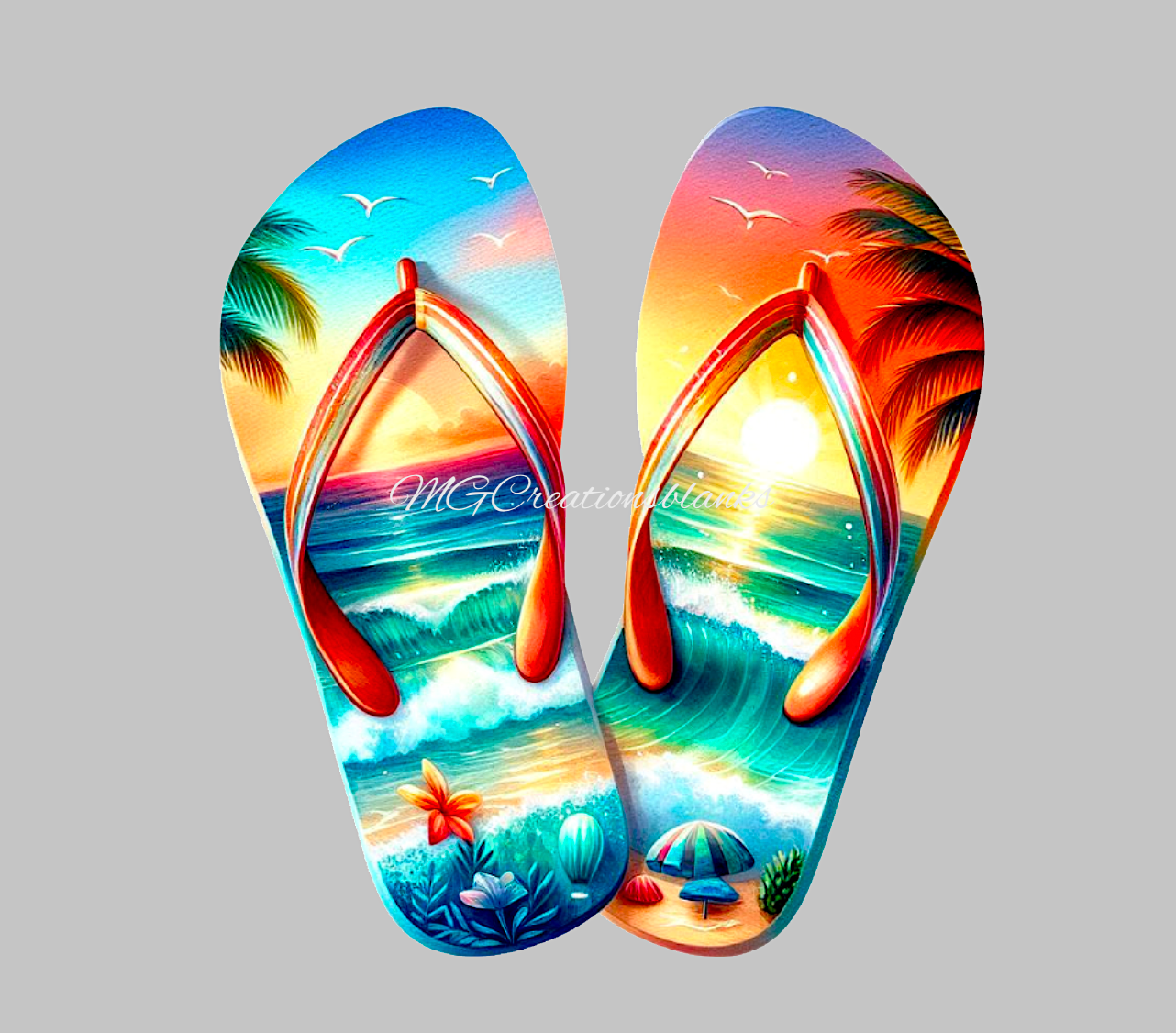 Beach sandals acrylic blanks for badge reels & vinyl decal, beach acrylic blank, beach sandals vinyl decal, sandals clear cast acrylic, Beach badge reel