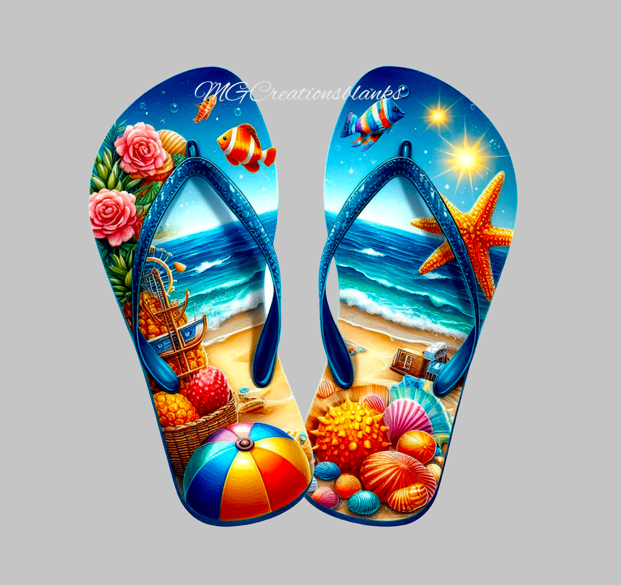 Beach sandals acrylic blanks for badge reels & vinyl decal, beach acrylic blank, beach sandals vinyl decal, sandals clear cast acrylic, Beach badge reel