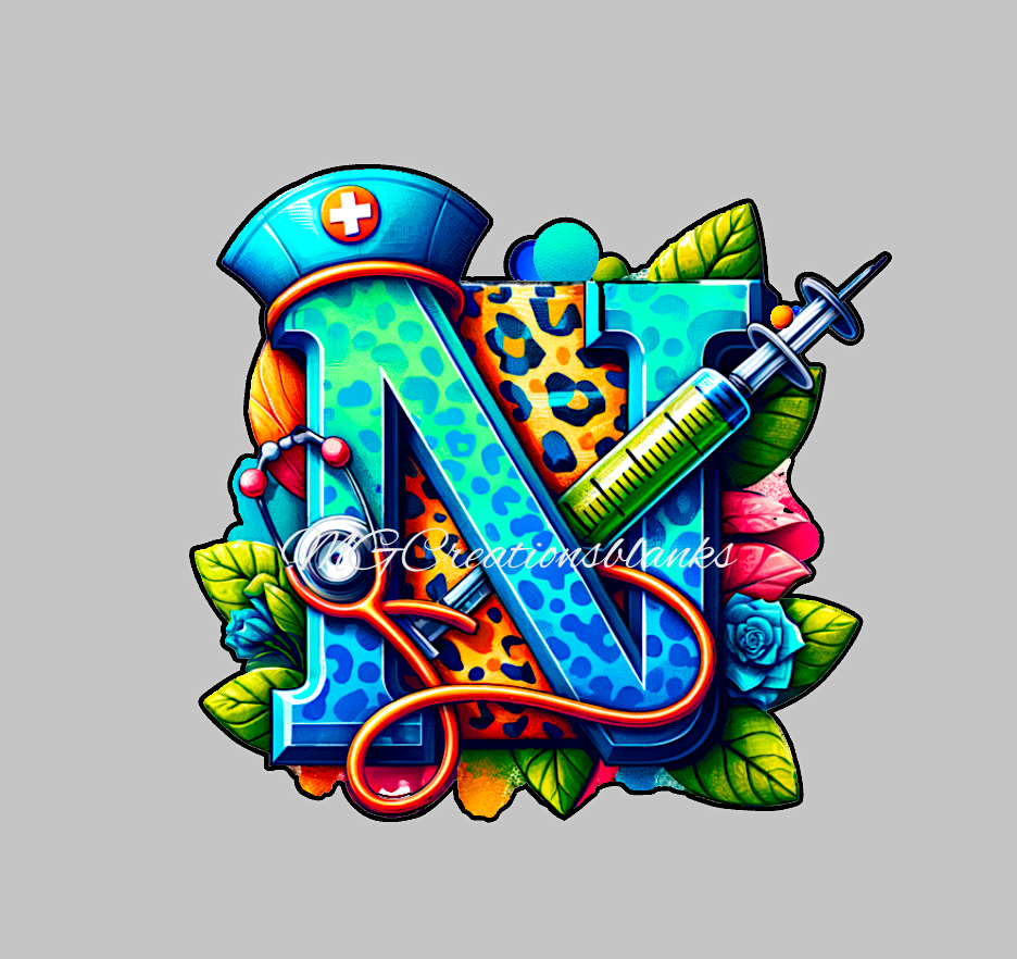 Nurse acrylic blank for badge reels & vinyl decal, nurse acrylic blank, RN vinyl decal, cast acrylic, reel, nurse badge reel, RN