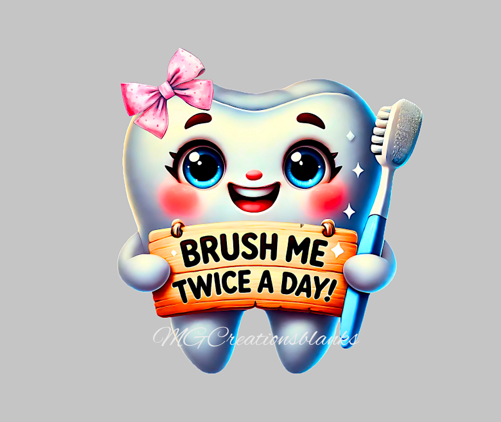 Girl Tooth acrylic blanks for badge reels & vinyl decal, acrylic blank, decal, vinyl decal, cast acrylic, Dental badge reel, Tooth fairy, Tooth