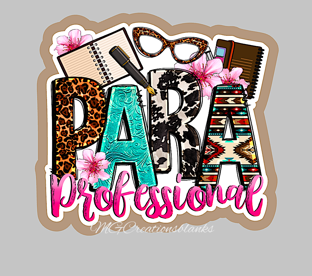 PARA professional acrylic blank for badge reels & vinyl decal, Para DIY acrylic blank, PARA vinyl decal, Para professional badge reel, Teacher