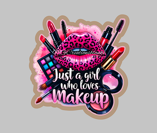 Makeup artist clear acrylic blanks for badge reels with matching vinyl decal, Make-up artist acrylic blank, salon vinyl decal, salon acrylic blanks, Make-up