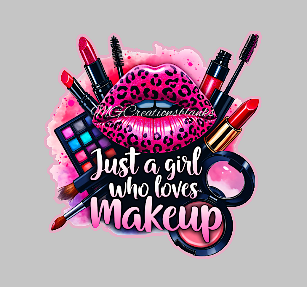 Makeup artist clear acrylic blanks for badge reels with matching vinyl decal, Make-up artist acrylic blank, salon vinyl decal, salon acrylic blanks, Make-up