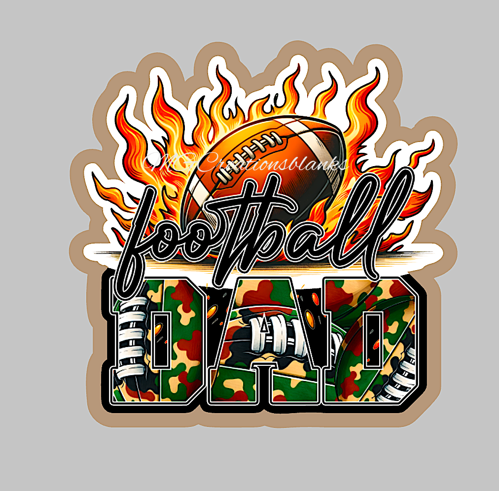 Dad acrylic blanks for badge reels & vinyl decal, father acrylic blank, dad vinyl decal,  daddy cast acrylic, dad badge reel