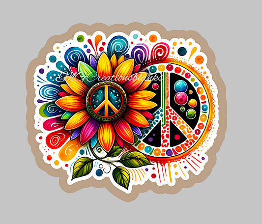 Hippie Soul acrylic blanks for badge reels & vinyl decal, hippie soul acrylic blank, hippie soul vinyl decal, hippie cast acrylic, Hippie badge reel