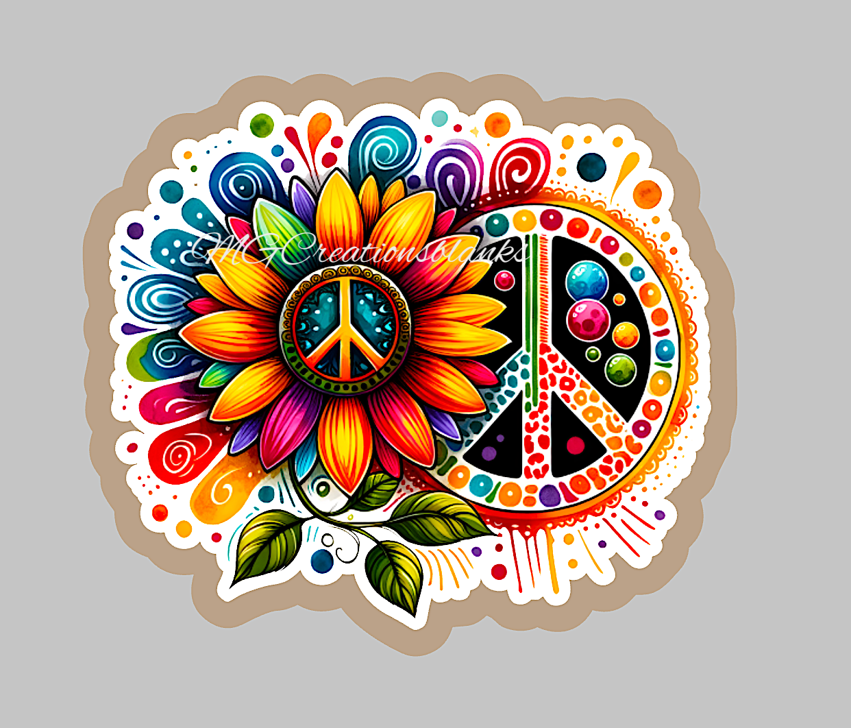 Hippie Soul acrylic blanks for badge reels & vinyl decal, hippie soul acrylic blank, hippie soul vinyl decal, hippie cast acrylic, Hippie badge reel