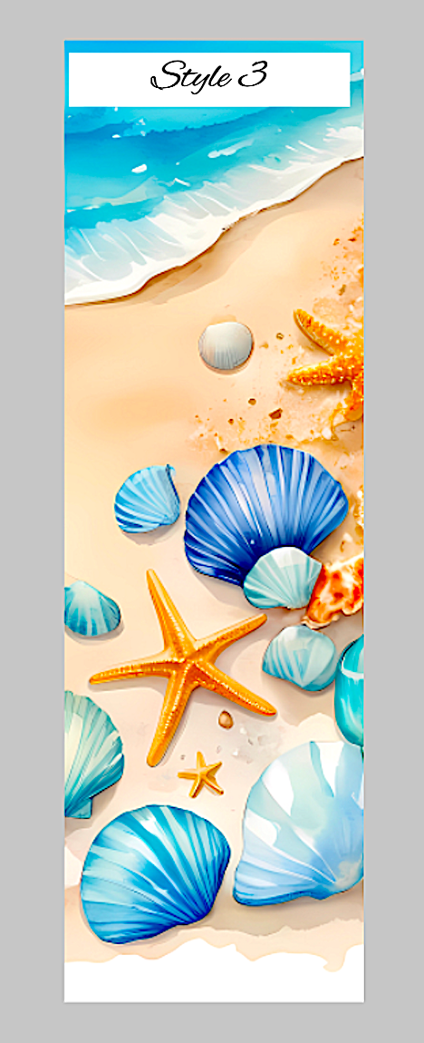 Ocean pen wrap vinyl sheet, beach pen wrap, beach pen wrap vinyl print sheet, beach pattern vinyl for pens, ocean pen wrap craft vinyl