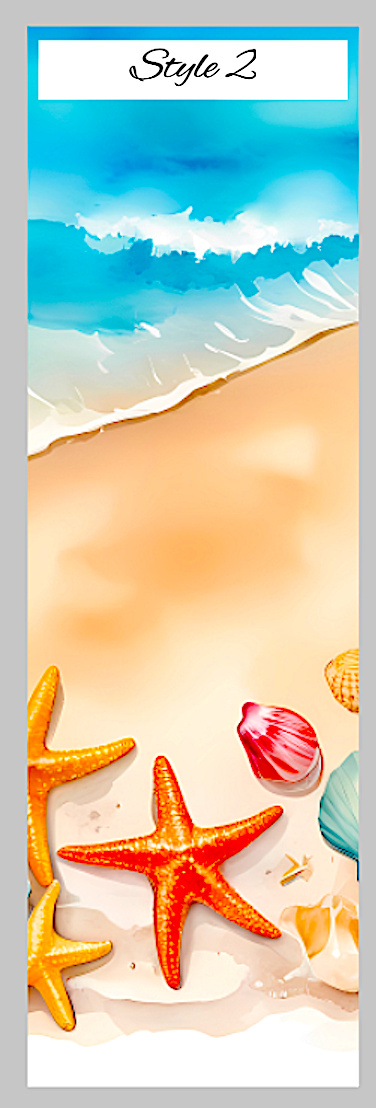 Ocean pen wrap vinyl sheet, beach pen wrap, beach pen wrap vinyl print sheet, beach pattern vinyl for pens, ocean pen wrap craft vinyl