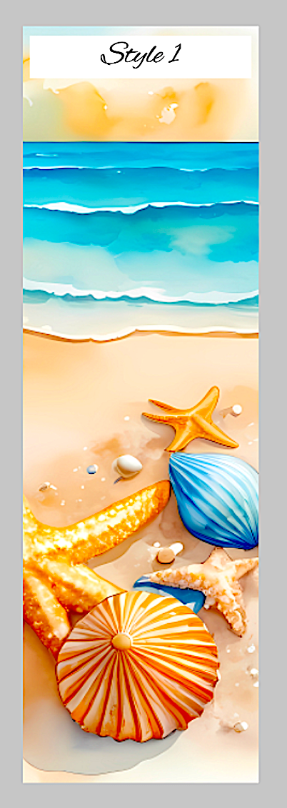 Ocean pen wrap vinyl sheet, beach pen wrap, beach pen wrap vinyl print sheet, beach pattern vinyl for pens, ocean pen wrap craft vinyl