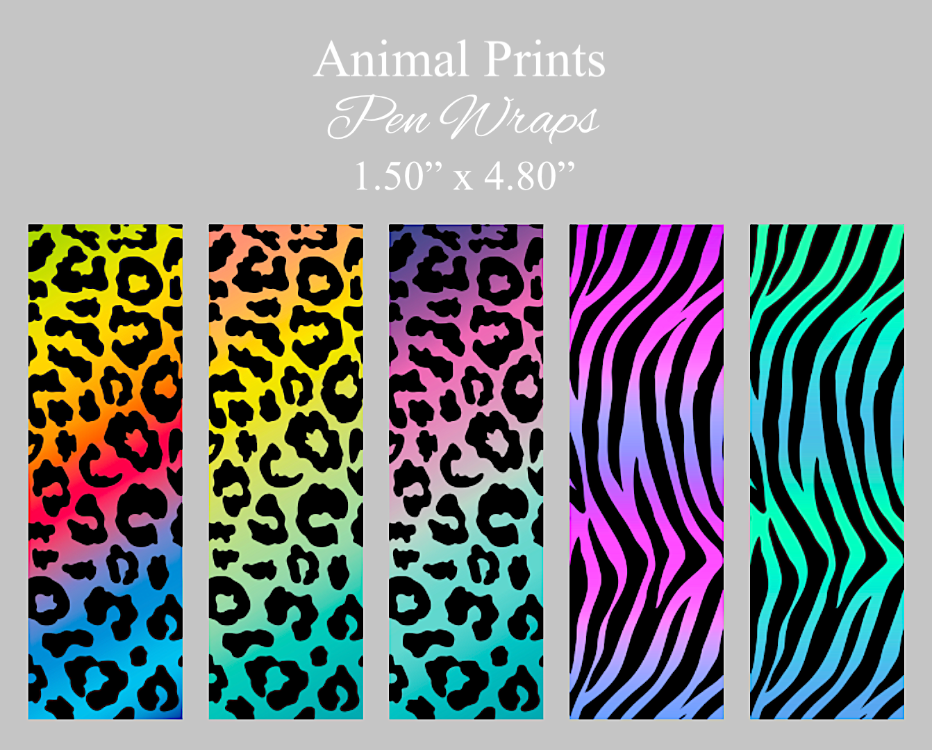 Animal print pen wrap vinyl sheet, zebra pen wrap, leopard pen wrap vinyl print sheet, animal print pattern vinyl for pens, animal pen wrap craft vinyl
