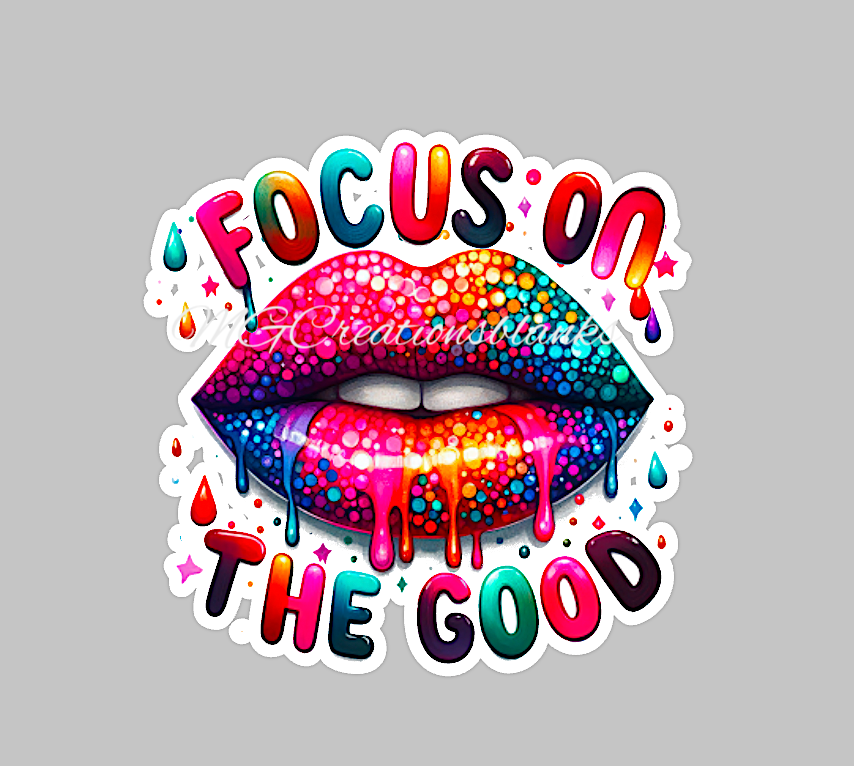 Focus on the good acrylic blank for badge reels & vinyl decal, positive focus acrylic blank, focus vinyl decal, cast acrylic, badge reel, stay focused