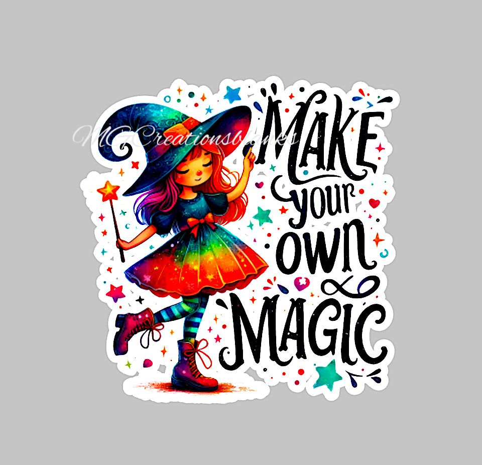 Make your own magic clear acrylic blanks & vinyl decal, Make your own magic acrylic blank, decal, vinyl decal, Make your own magic blanks for badge reel, acrylic blank, badge reel blanks