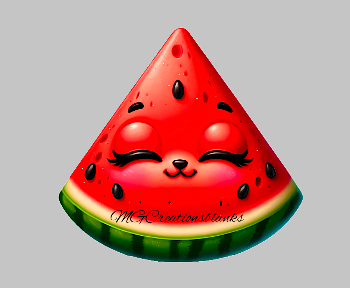 Watermelon acrylic blank for badge reel & vinyl decal, Watermelon acrylic blank, Watermelon decal, cast acrylic, Watermelon Badge reel, Watermelon